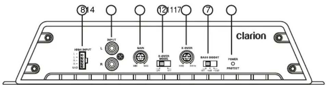 CLARION XR2110 - CONTROLES - 1