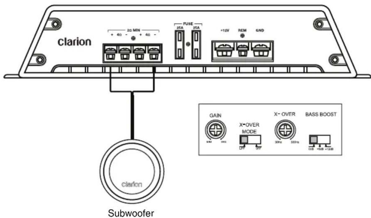 CLARION XR2110 - Sistema de subwoofer monoaural - 1