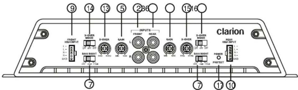 CLARION XR2110 - CONTROLS - 2