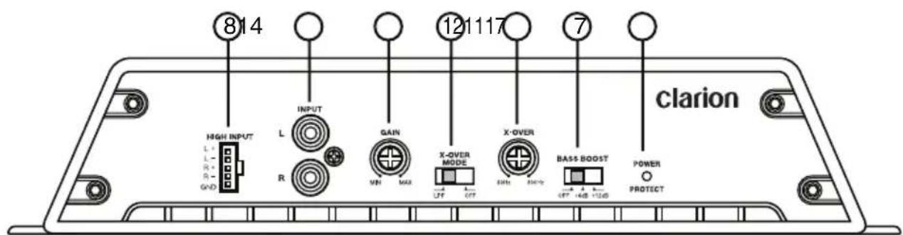 CLARION XR2110 - CONTROLS - 1