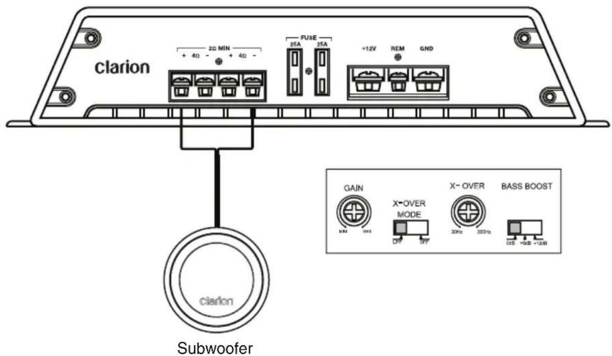 CLARION XR2110 - Mono subwoofer system - 1
