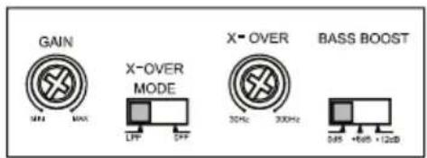 CLARION XR2410 - Subwoofer system - 2