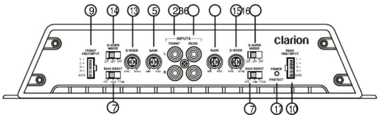 CLARION XR2410 - CONTROLS - 2