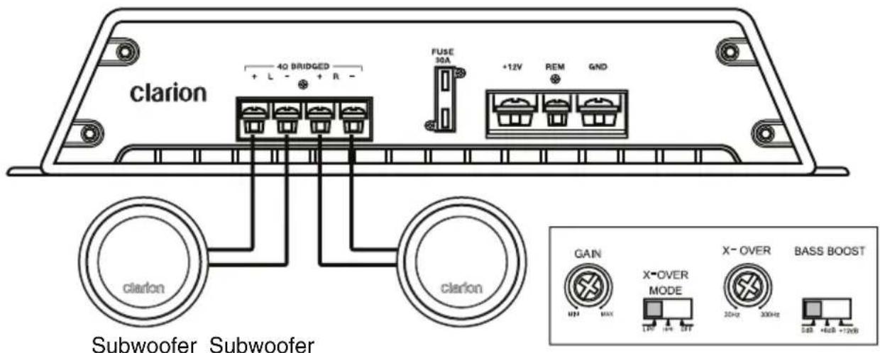 CLARION XR2410 - Sistema de alta potencia de dos canales - 1
