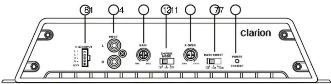 CLARION XR2410 - CONTROLS - 3