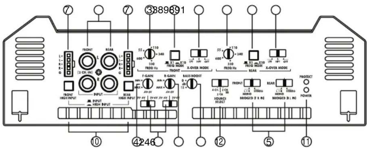 CLARION XH5410 - CONTROLS - 2
