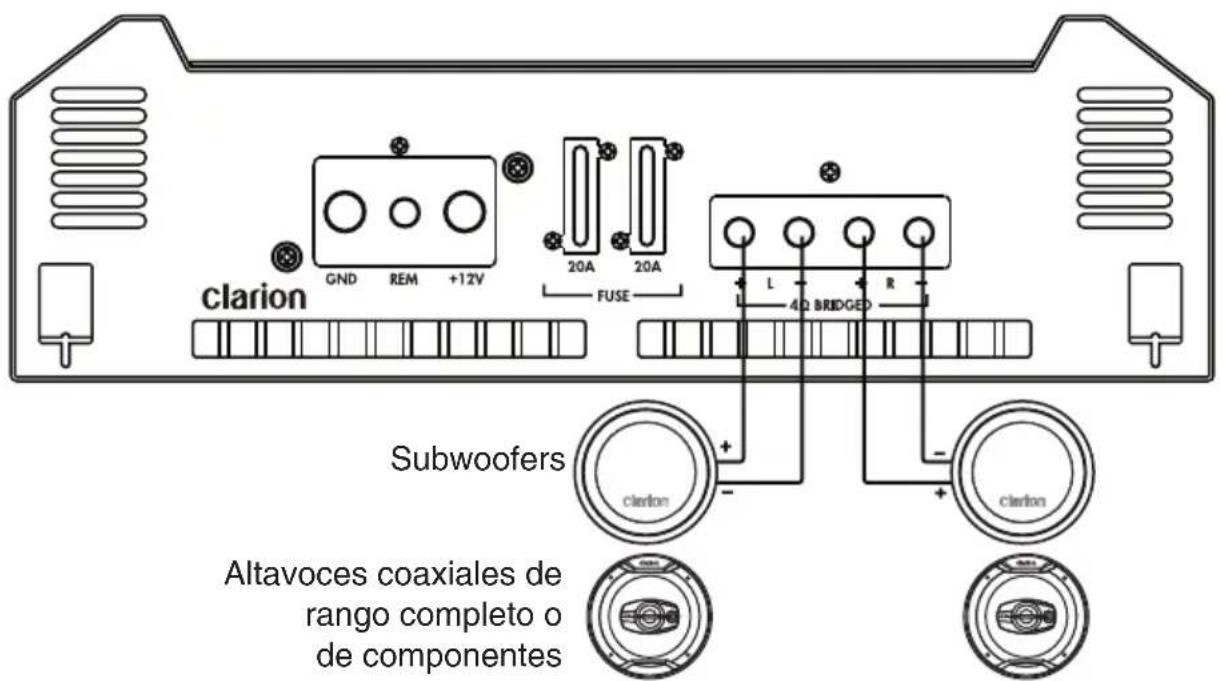 CLARION XH5410 - Sistema de dos canales de rango completo o subwoofer (XH5210) - 1