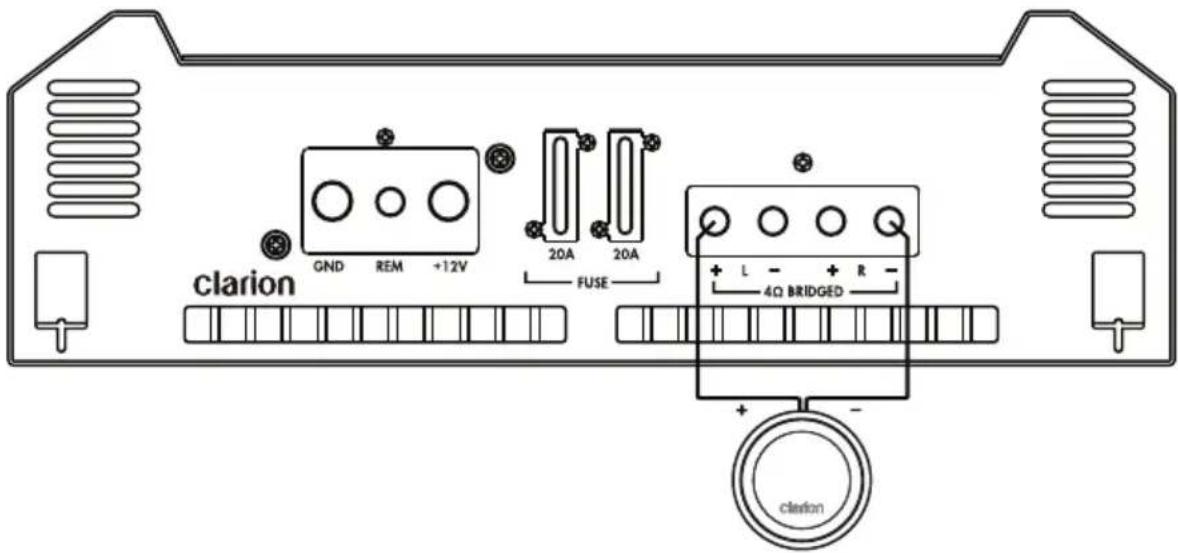 CLARION XH5410 - Sistema de subwoofer monoaural (XH5210 y XH5410) - 1