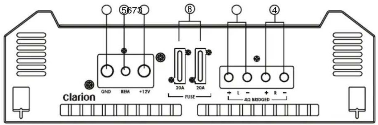 CLARION XH5410 - Grounding the amplifier - 1