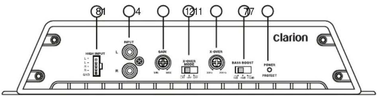 CLARION XR2210 - CONTROLS - 3