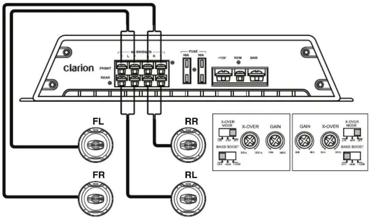 CLARION XR2210 - Four-channel stereo system - 1