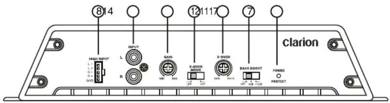 CLARION XR2210 - CONTROLS - 1