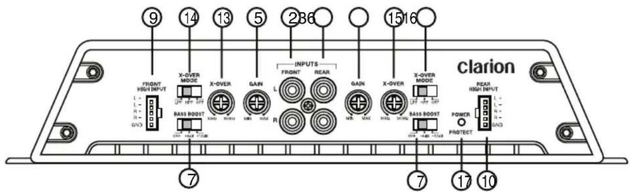 CLARION XR2210 - CONTROLS - 2