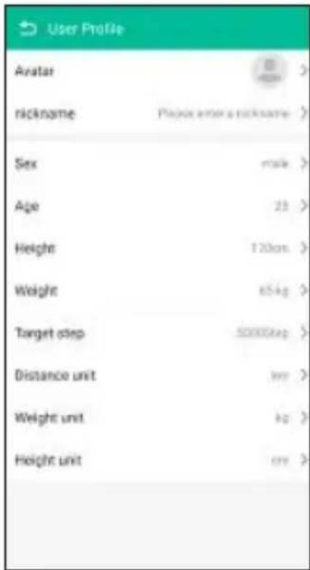 HAMA Fit Track 1900 - Settingpersonaldata - 2