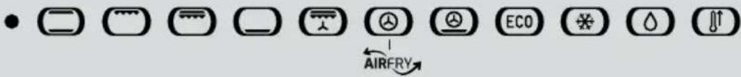 Weather and water safety icons with directional arrows indicating airflow or ventilation