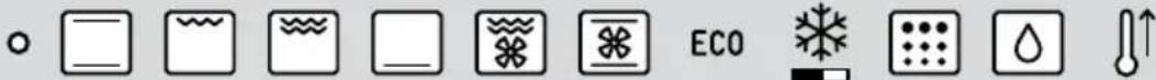 TEKA HSB 640 BK - Function selector symbols - 3