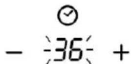 HOOVER HTPS64MCTTWIFI - Setting the timer to turn one cooking zone off - 3