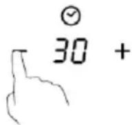 HOOVER HTPS64MCTTWIFI - Utilizar o temporizador como um lembrete de minutos Se não estiver a selecionar nenhuma zona de cozedura - 1