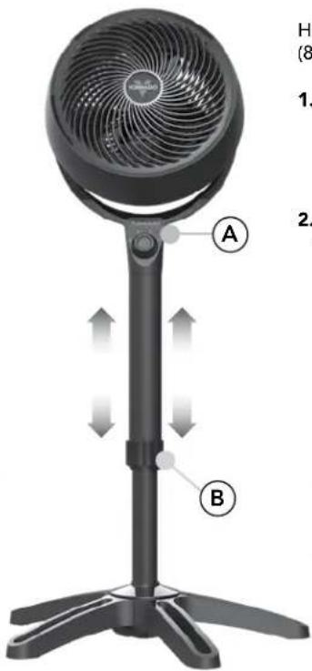 Vornado 633 - STAND ASSEMBLY - 2