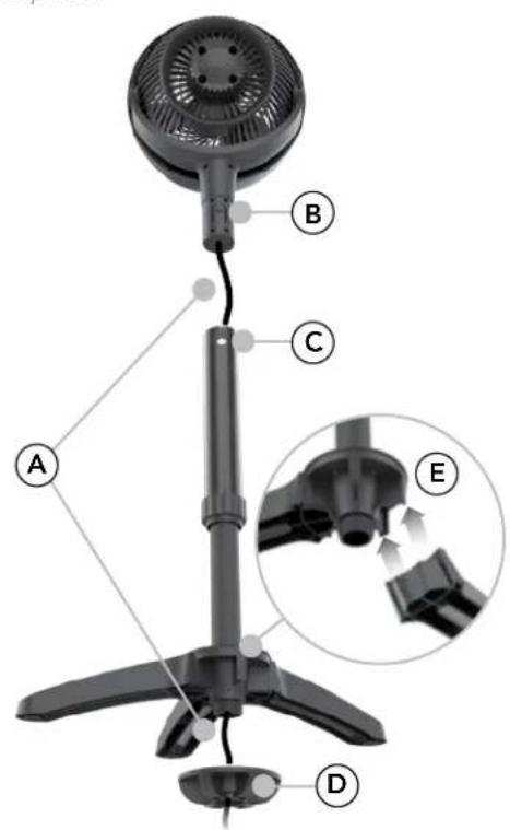 Vornado 633 - STAND ASSEMBLY - 1