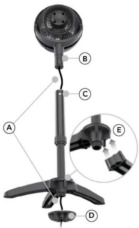 Vornado 633 - ASSEMBLARE IL SUPPORTO - 1
