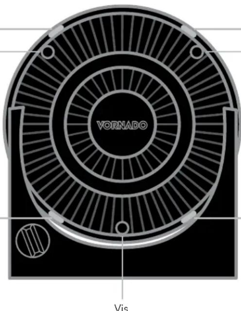 Vornado 633 - RETRAIT DE LA GRILLE (MODELES 533, 633, 683, 753) - 2