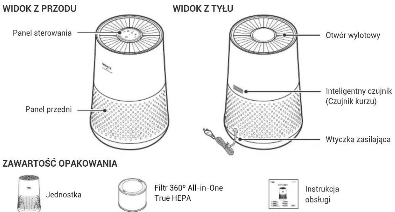 Winix AAPU500JLE - SCHEMAT CZĘŚCI MODELU - 1