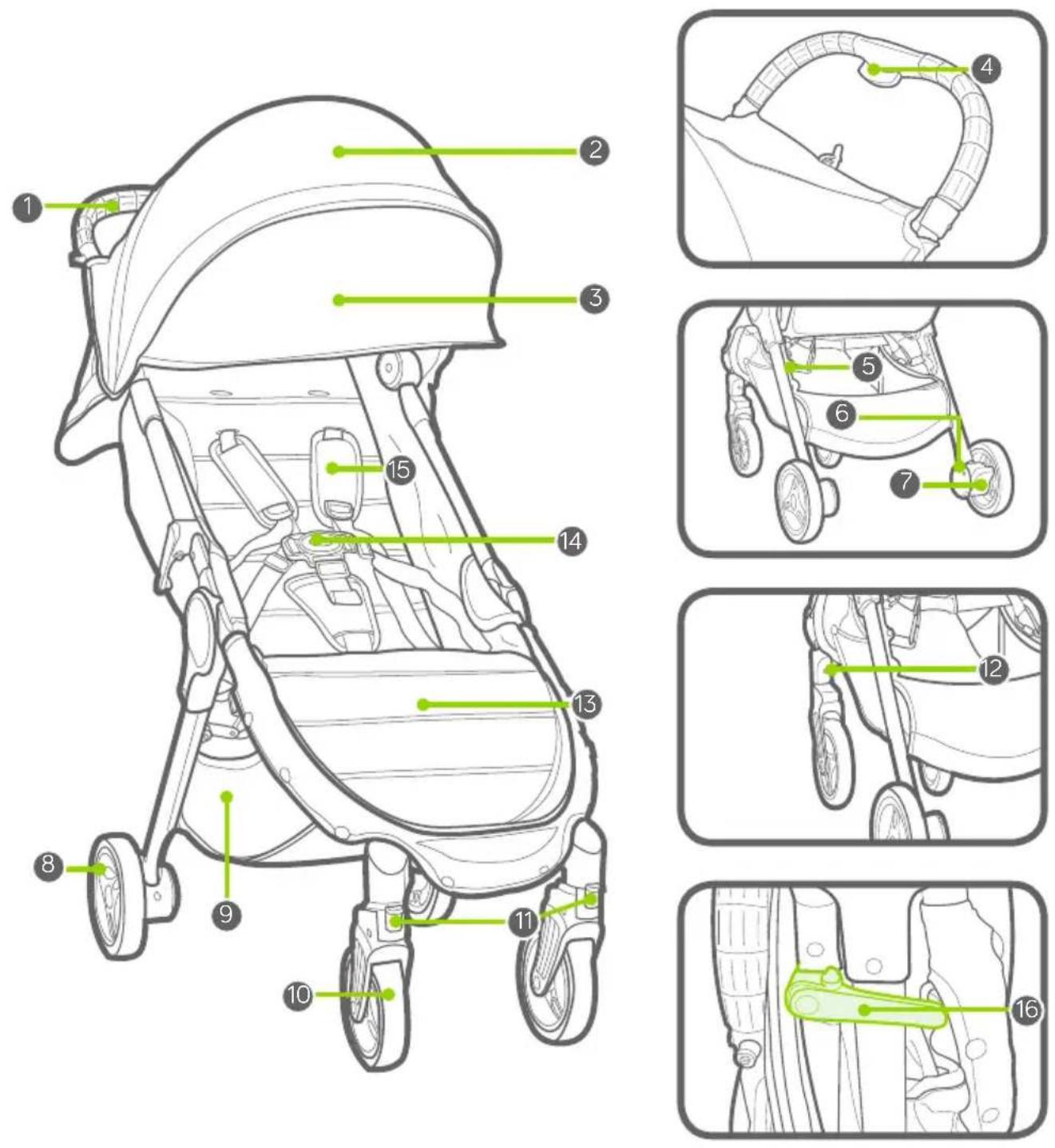 BABY JOGGER City Tour 2 - QUESTA GARANZIA NON COPRE QUANTO SEGUE: - 2