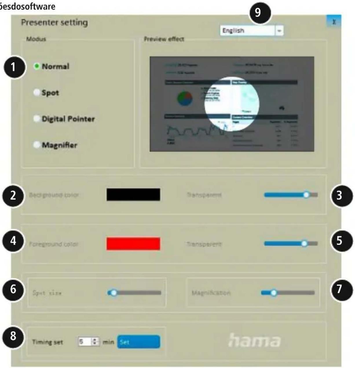 HAMA SpotPointer 00139917 - 6.Funcoesdosingware - 1