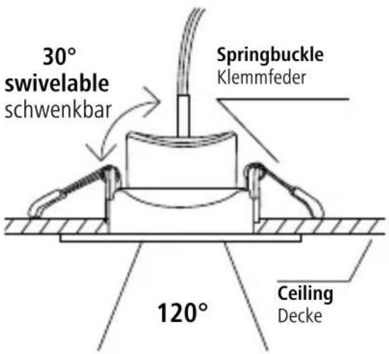 HAMA 00176589 - WiFiLED-Einbaustrahler - 3