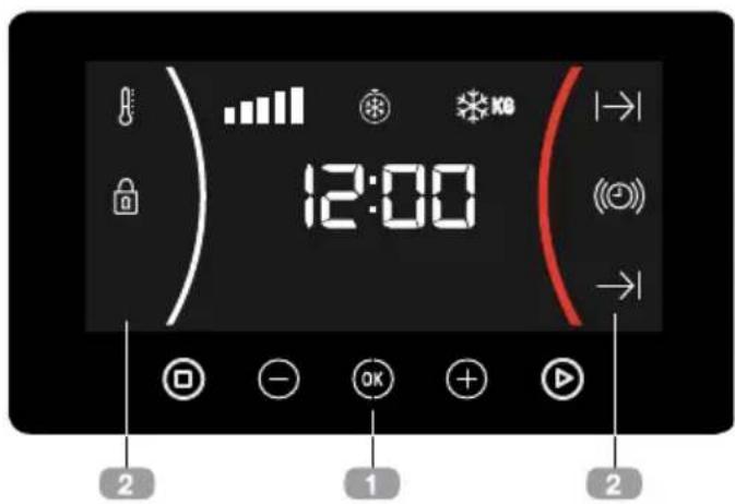 TEKA HLC 8440 C ST - Descripción del display - 1