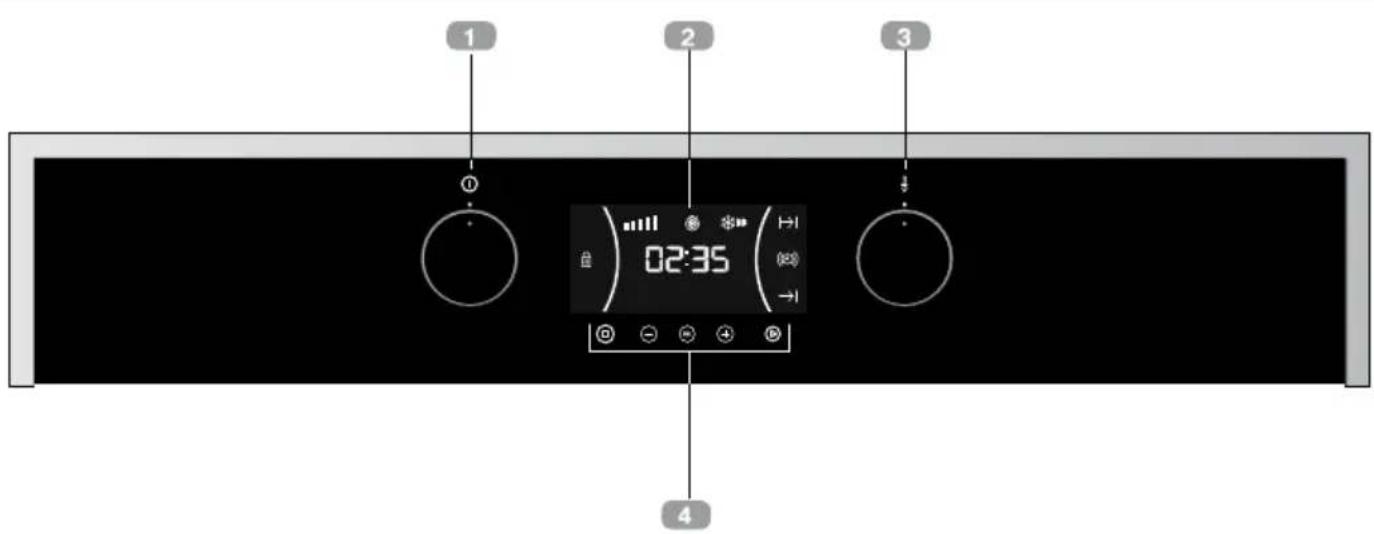 TEKA HLC 8440 C ST - Panneau frontal des commandes - 1