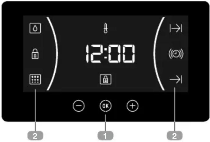 TEKA HLC 8400 WH - Περιγραφή του ηλεκτρονικού ρολογιού/timer - 1