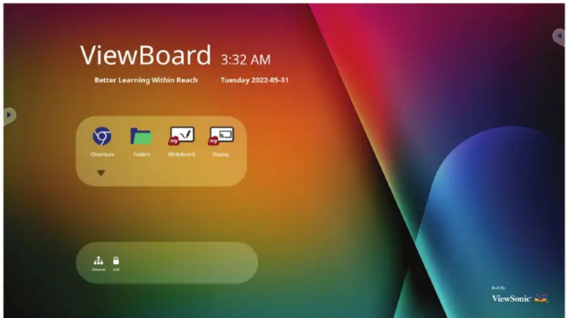 VIEWSONIC ViewBoard IFP7562 - vLauncher - Écran d'accueil personnalisable - 1