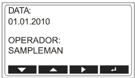 Beha-Amprobe MT204S - Menu "DATA/OPERADOR" - 1
