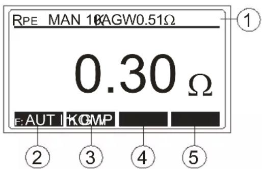 Beha-Amprobe MT204S - Messung des Schutzleiterwiderstandes (Funktion RPE) - 1