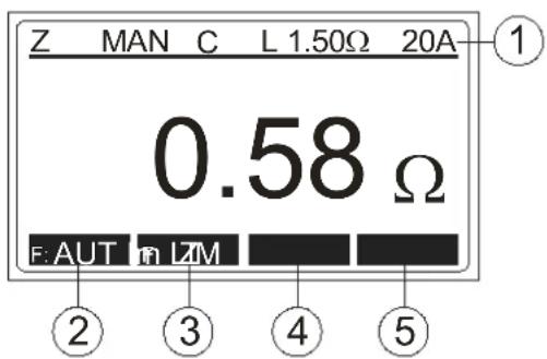 Beha-Amprobe MT204S - Loop impedance / Prospective short-circuit current measurement (ZI/IPSC function) - 1