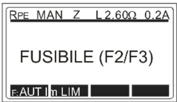 Beha-Amprobe MT204S - L'affichage de la tension extérieure, l'affichage dans le cas de fusible grillé - 1