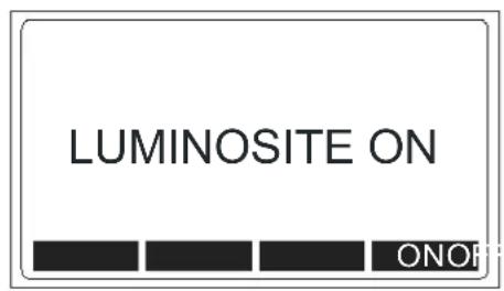 Beha-Amprobe MT204S - Menu "LUMINOSITE" - 1