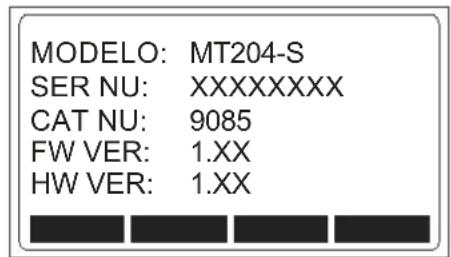 Beha-Amprobe MT204S - Menu del "INSTRUMENTO INFO" - 1