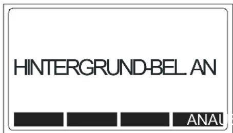 Beha-Amprobe MT204S - Menu "HINTERGRUND-BELEUCHTUNG" - 1