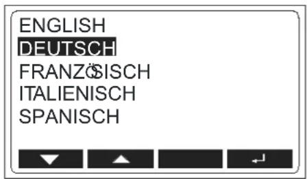 Beha-Amprobe MT204S - Menu "SPRACHE" - 1
