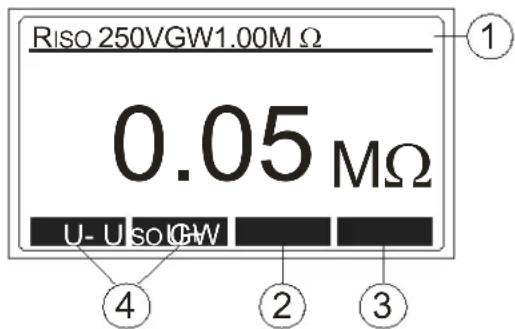 Beha-Amprobe MT204S - Messung des Isolationswiderstandes (Funktion RISO) - 1