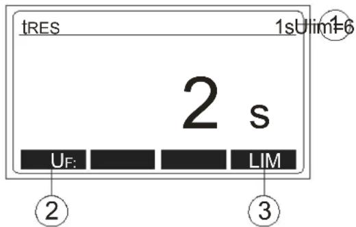 Beha-Amprobe MT204S - Voltaje residual / Tiempo de descarga (URES, tRES) - 2