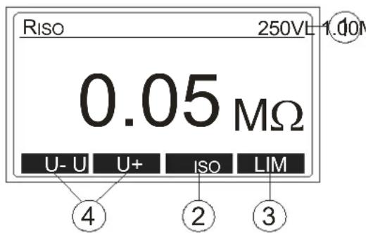 Beha-Amprobe MT204S - Medida de la resistencia de aislamento (funcion RISO) - 1