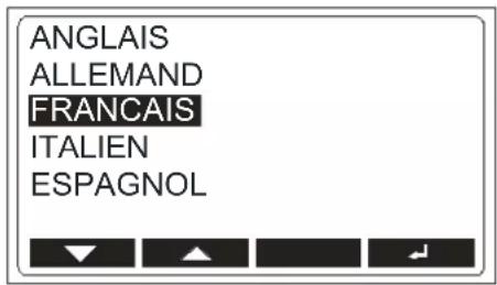 Beha-Amprobe MT204S - Menu "LANGUE" - 1