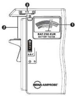 Beha-Amprobe BAT250EUR - BAT-250-EUR Testeur de piles Guide d'utilisation - 1