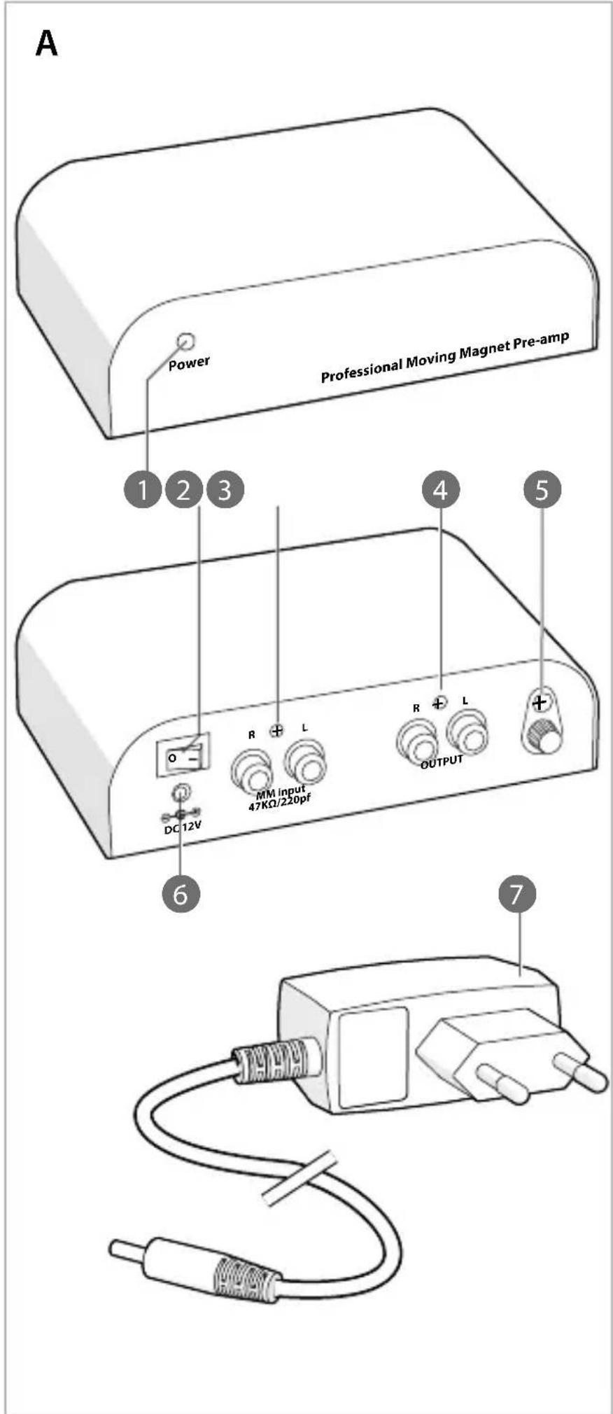NEDIS AAMP2411BK - To connect an (extra) turntable - 2