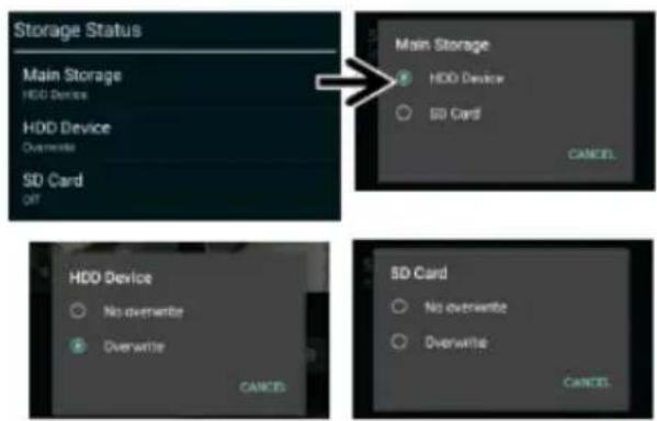 SMARTWARES CS97DVR - Storage Status - 1