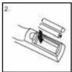 Trevi SB 8316 TV - AKTIVIERUNG UND WECHSEL DER FERNBEDIENUNG-BATTERIE - 2